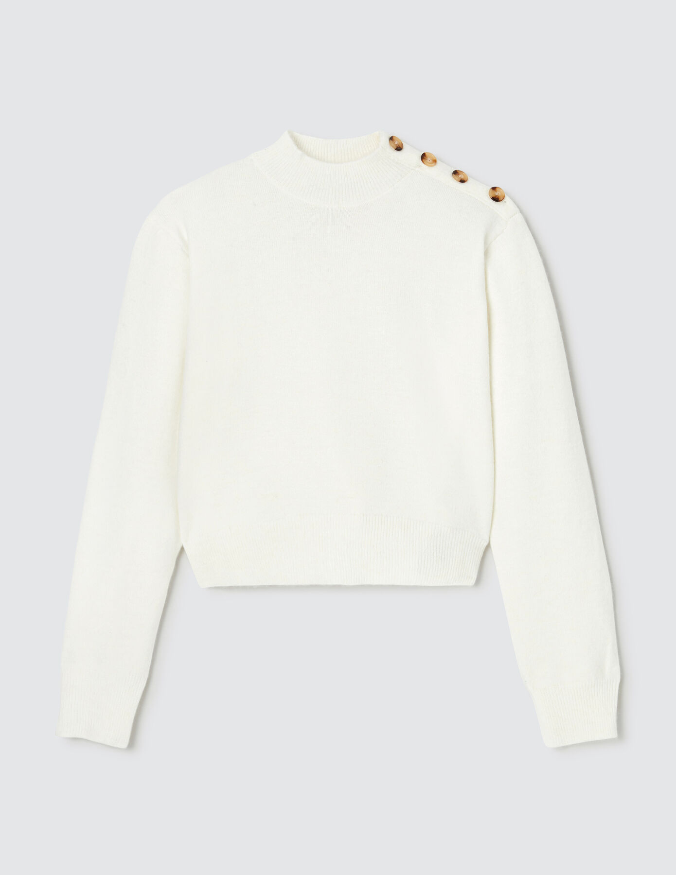 Pull boutons épaule
