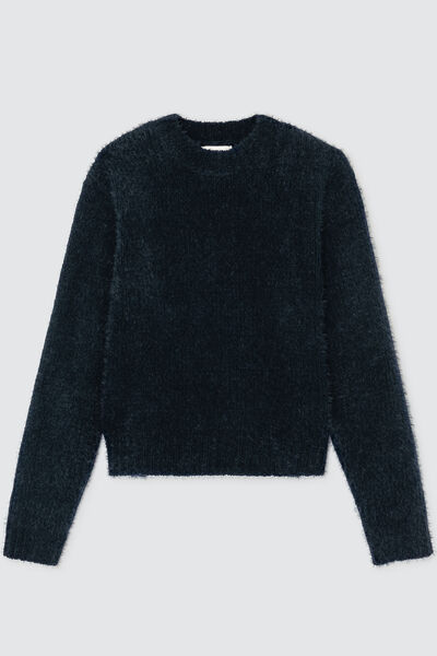 Pull maille col rond