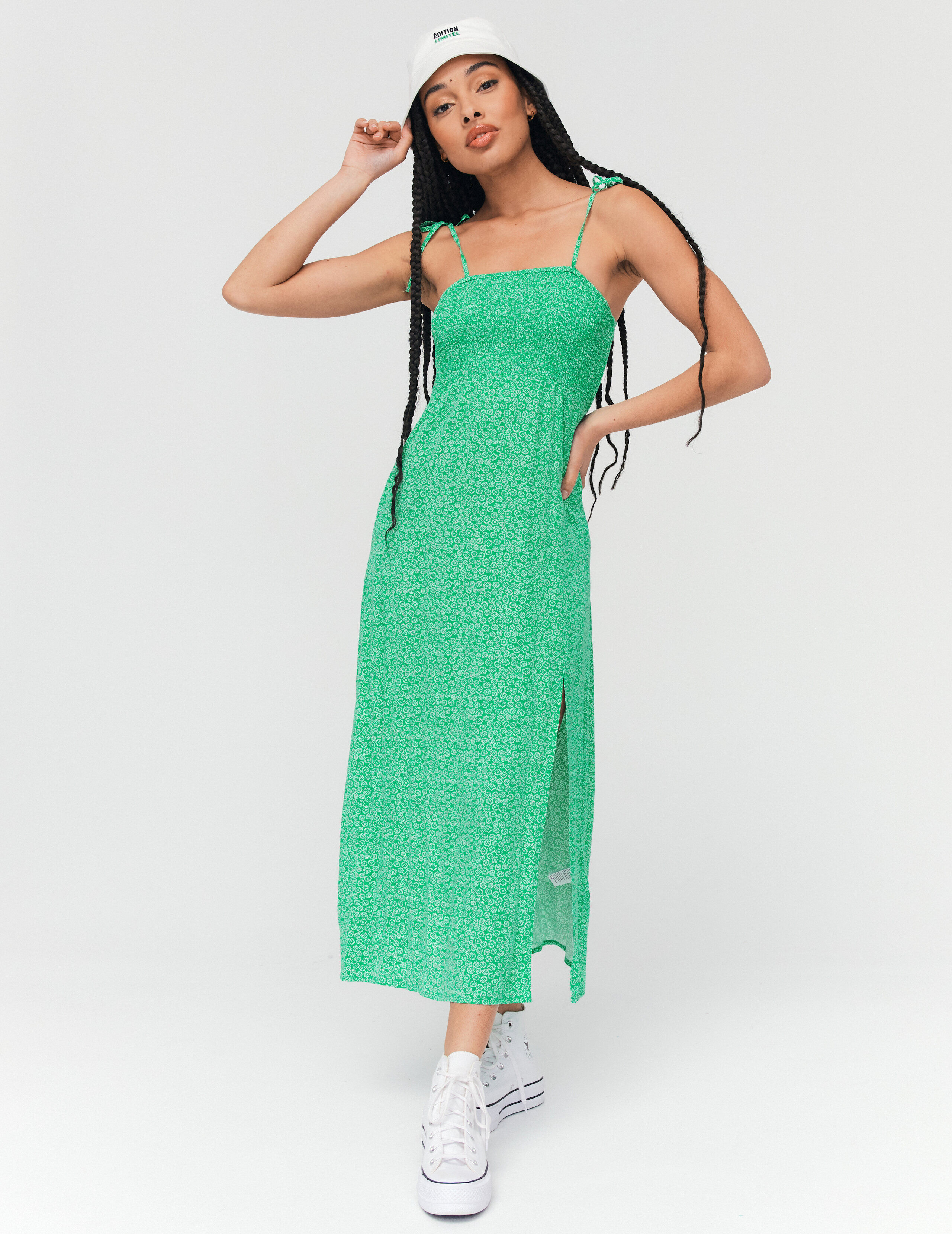 Robe longue a sale nouer