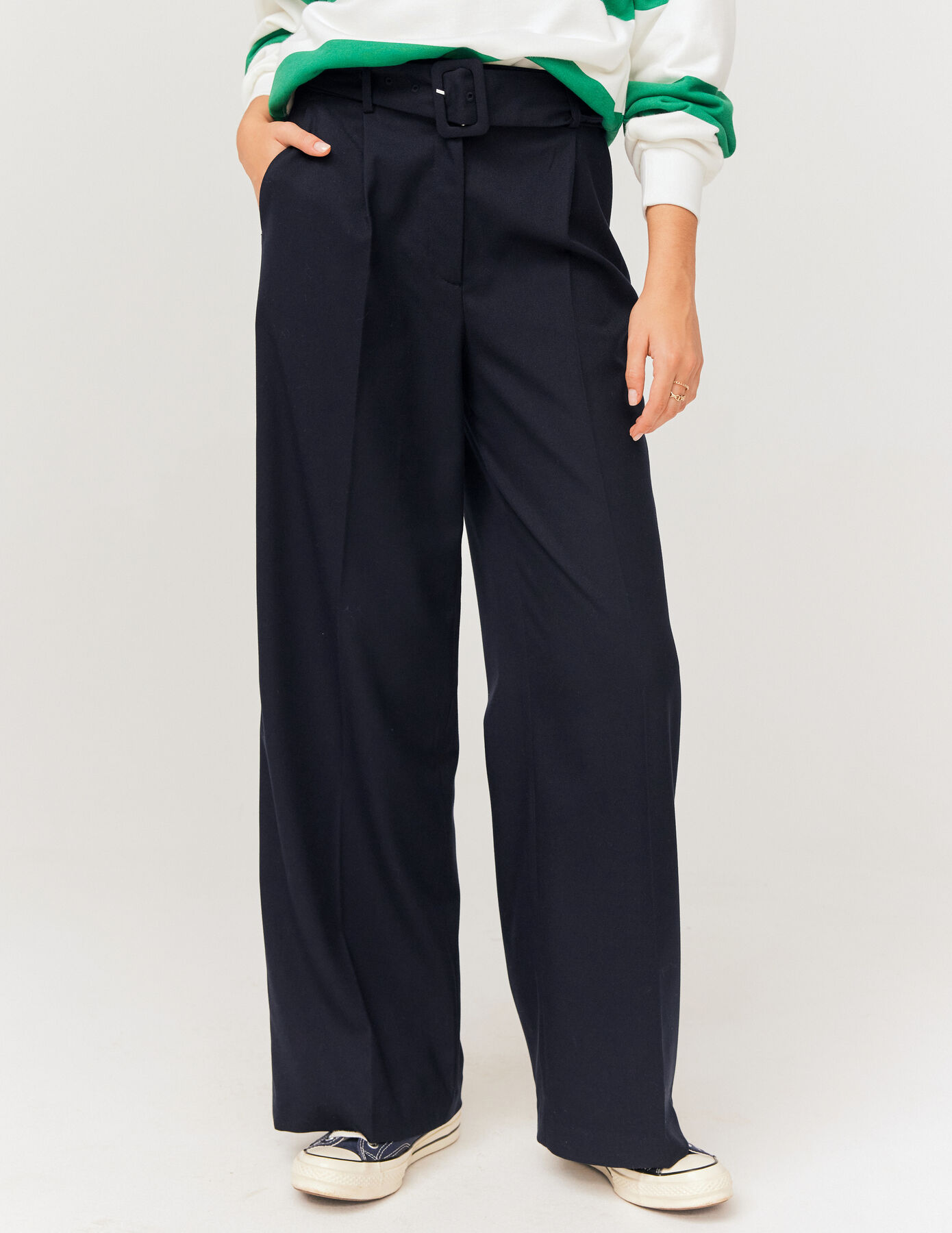 Pantalon à ceinture
