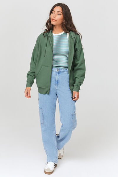 Sweat oversize zipp&eacute;