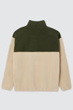 Sweat polaire col montant zippé