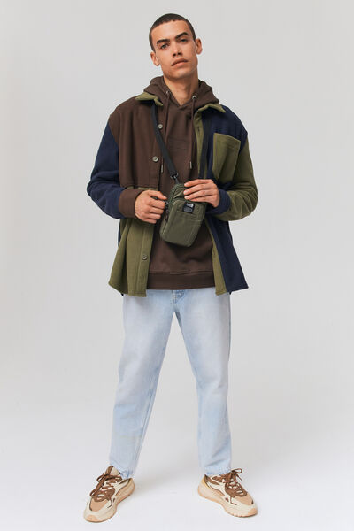 Surchemise polaire colorblock