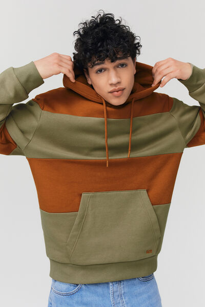 Sweatshirt maxi rayures
