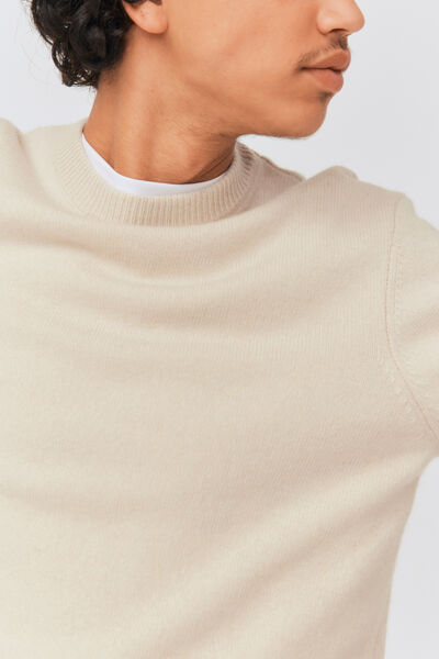 Pull col rond en laine