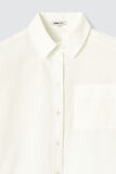 Chemise cropped unie