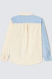 Surchemise en velours  colorblock