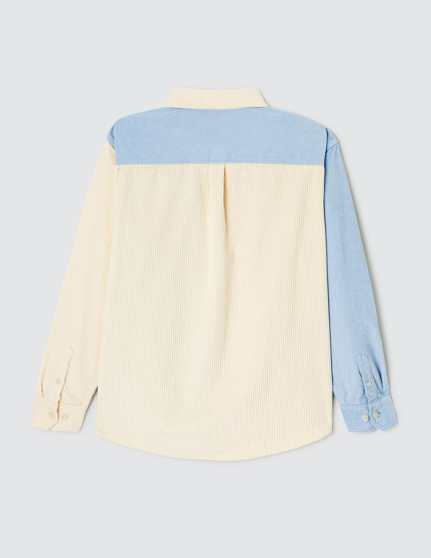 Surchemise en velours  colorblock