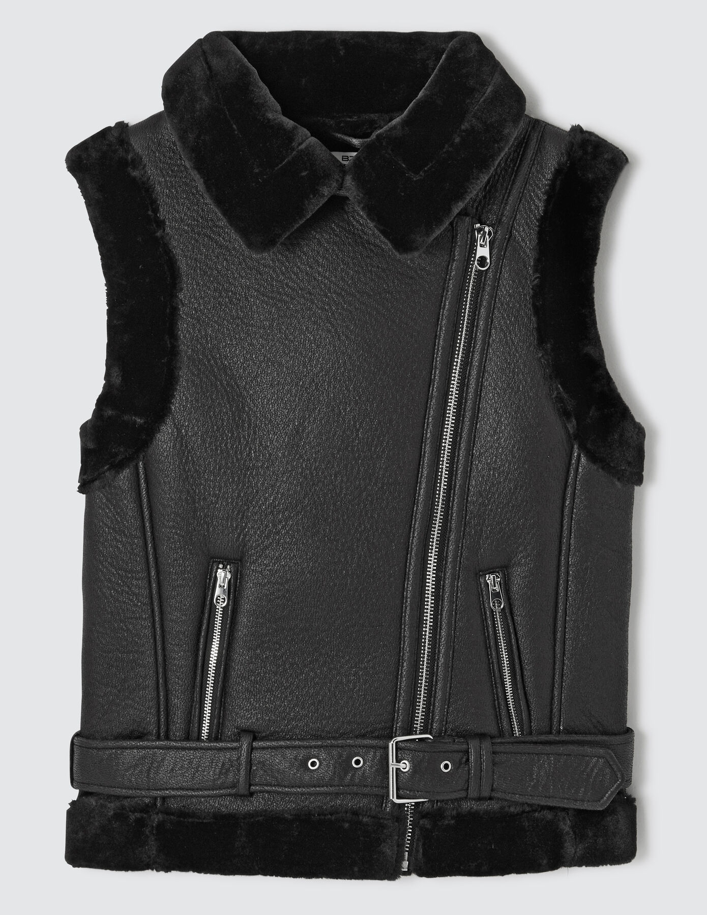 Blouson double face sans manches