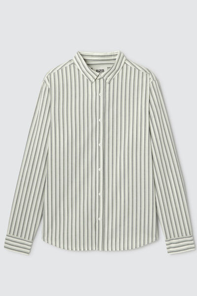 Chemise manches longues rayée