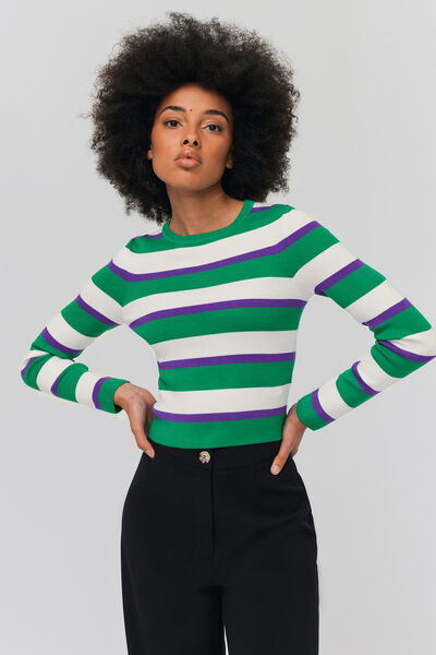 Pull rayé