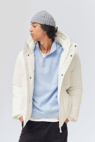 Blouson chaud à capuche