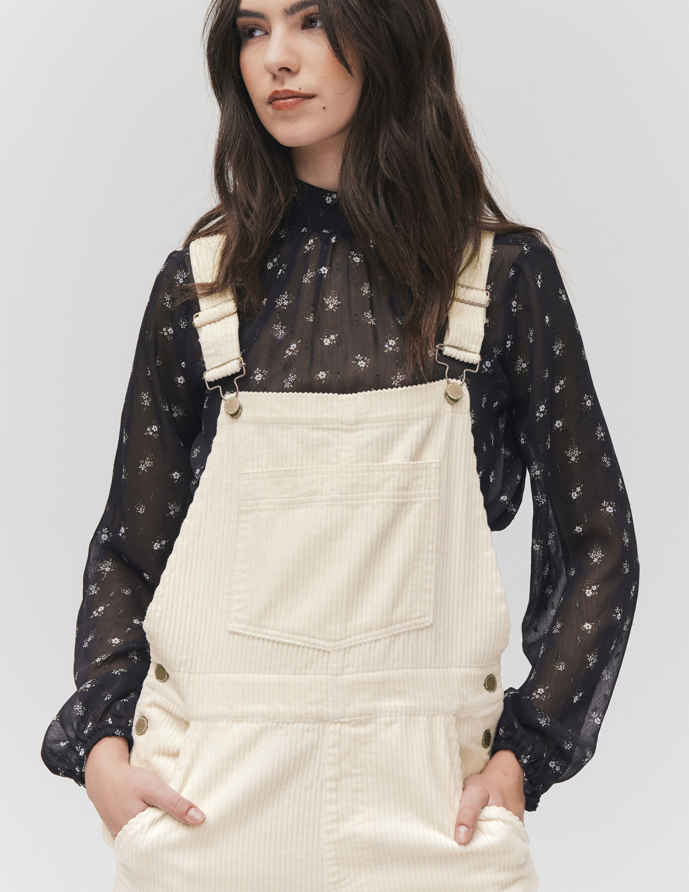 SALOPETTE NOIRE EN VELOURS PUCCI