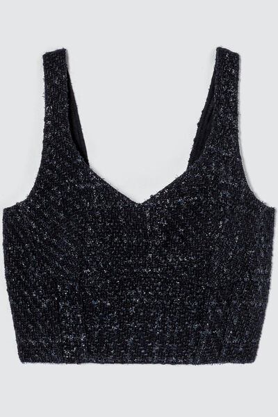 Top corset en tweed