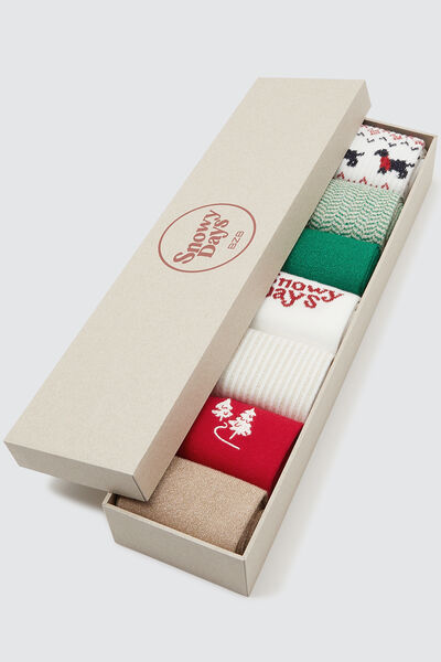 Semainier chaussettes de noel