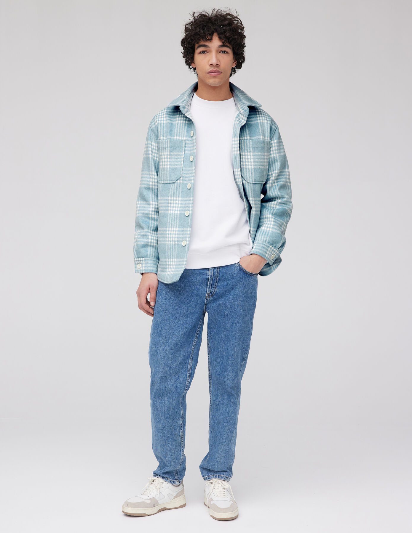 Veste surchemise à carreaux