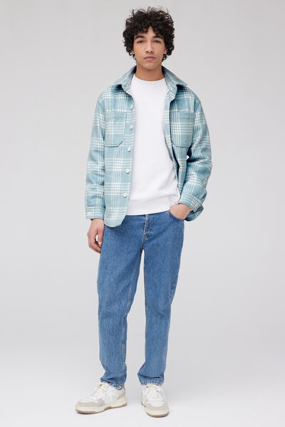Veste surchemise à carreaux