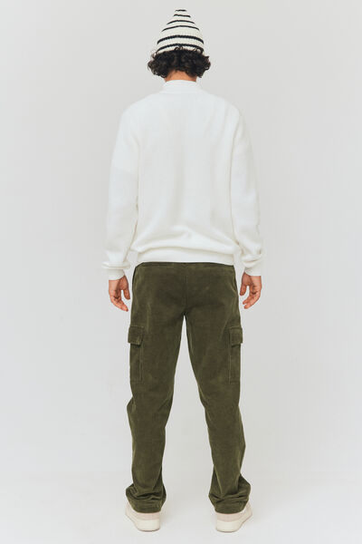 Pantalon cargo velours