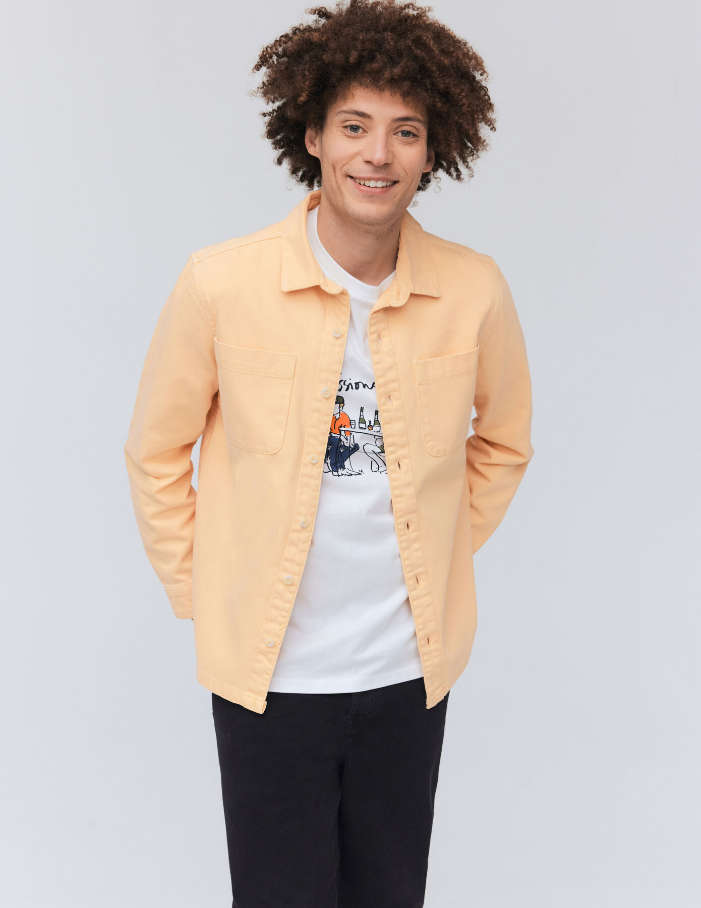 Surchemise twill de couleur