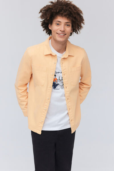 Surchemise twill de couleur