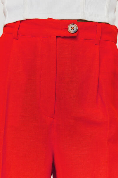 Pantalon straight en lin