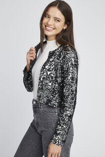 Veste courte sequins