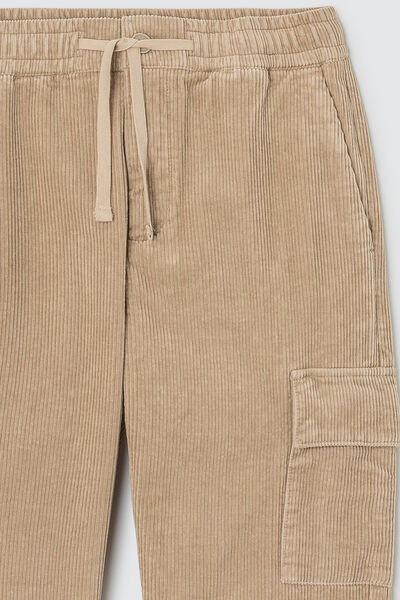 Pantalon cargo velours
