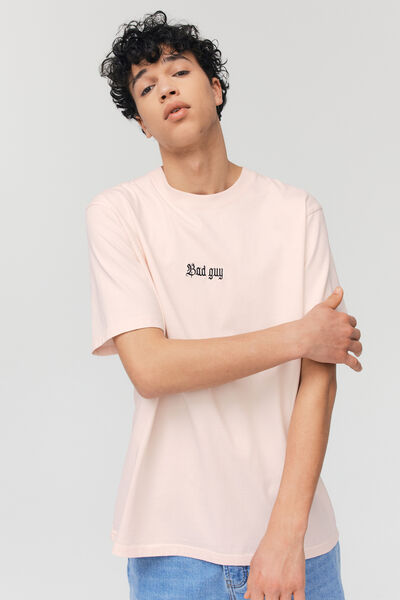 T-shirt message brodé