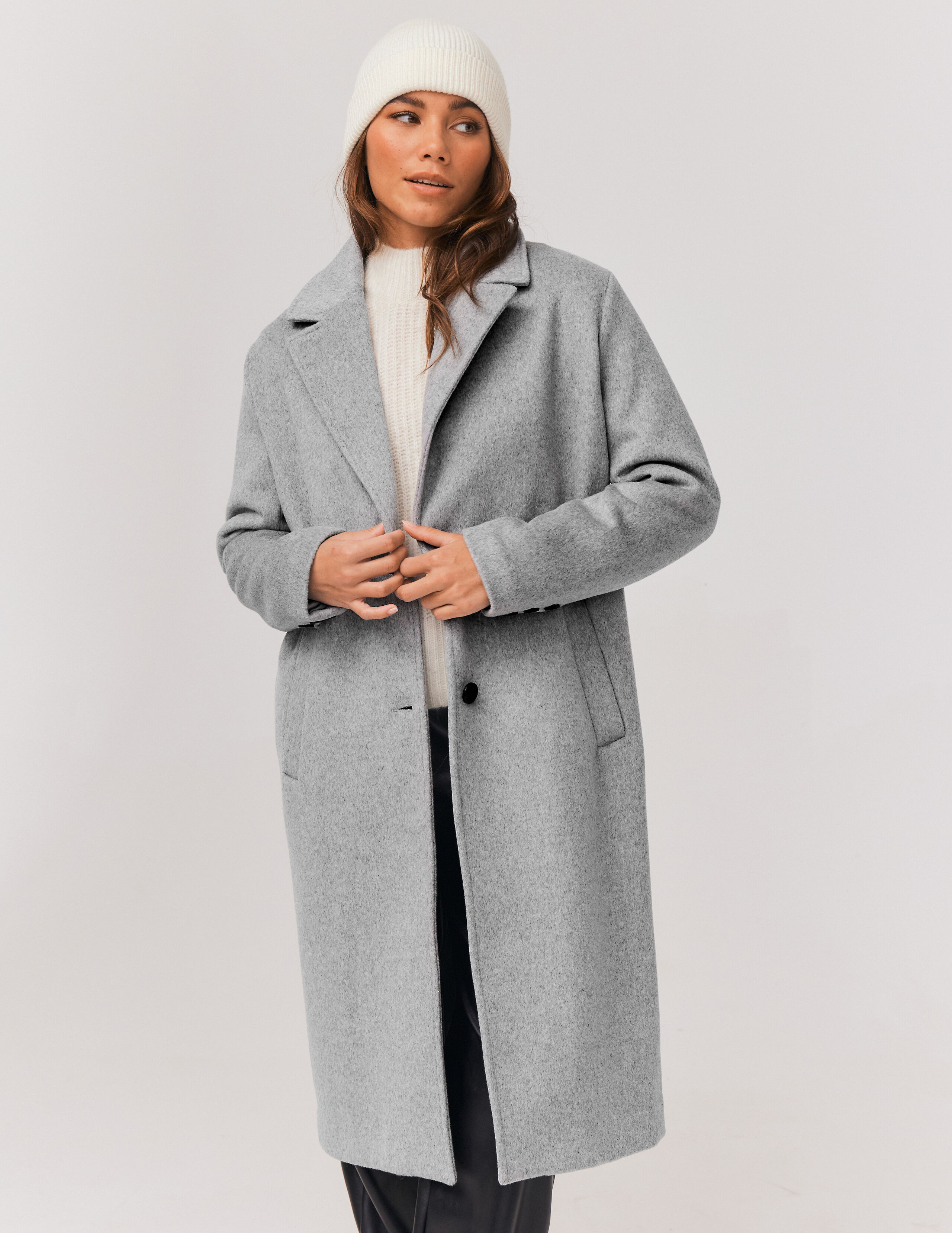 Manteau femme gris clair shop