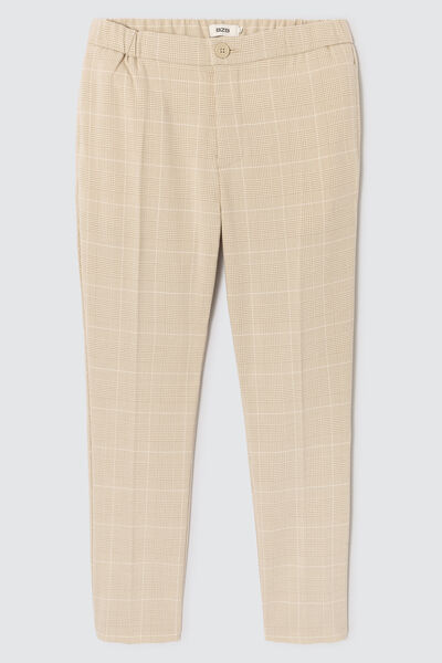Pantalon city à carreaux