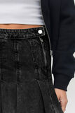 Jupe plissée en jean