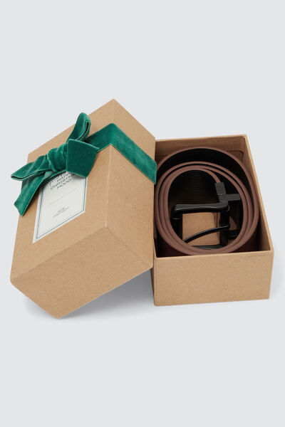 Coffret cadeau ceinture cuir réversible