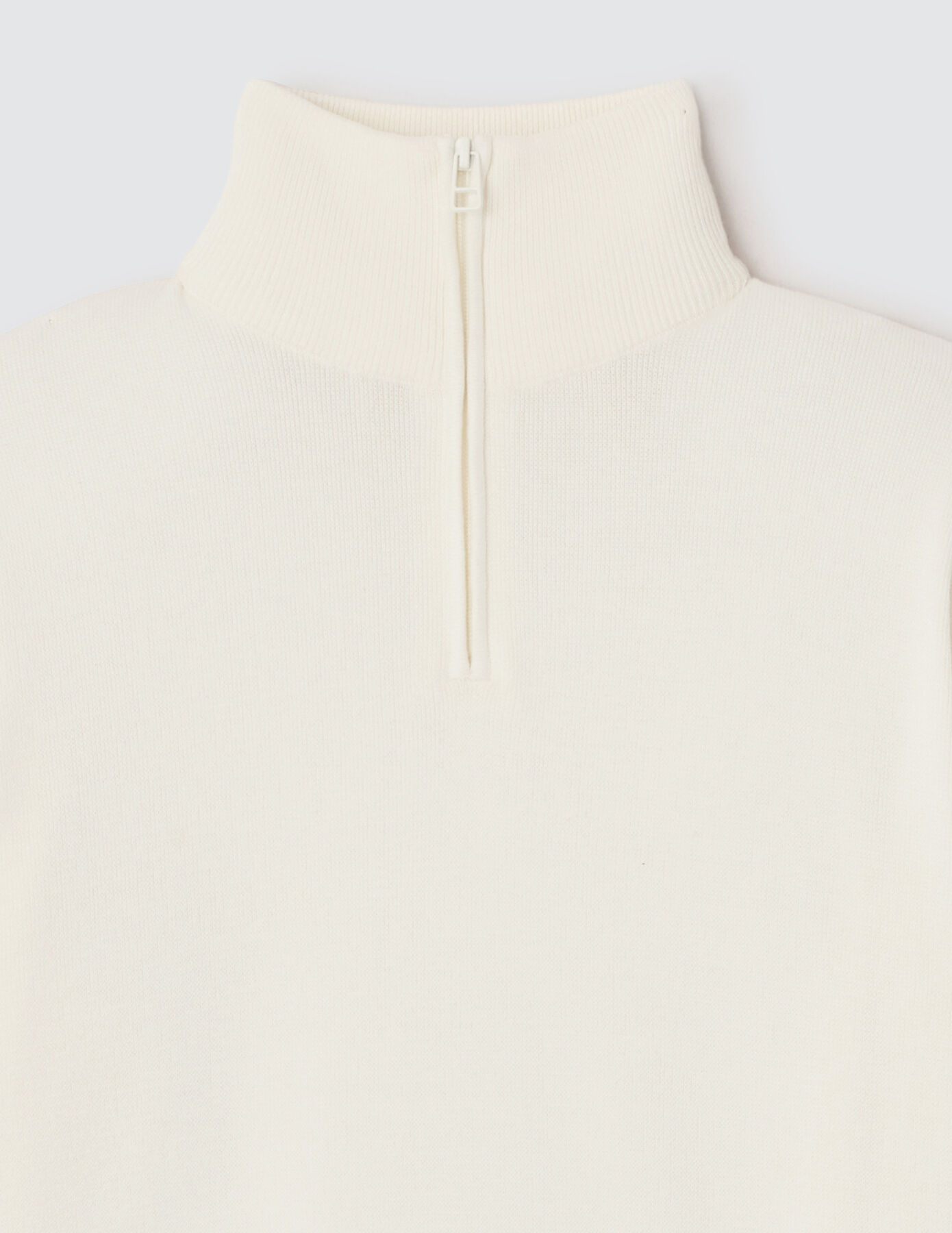 Pull col montant zippé