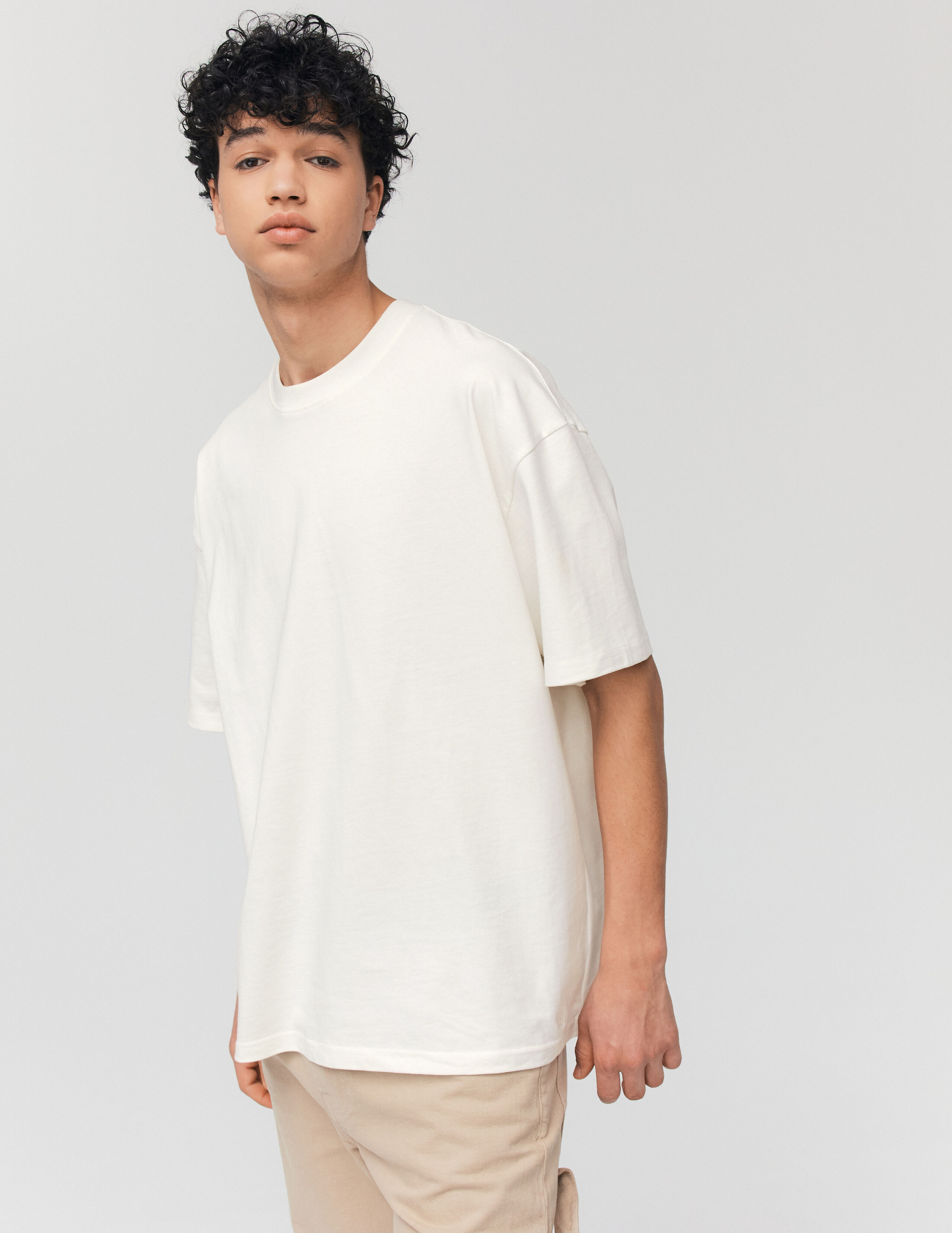 Tee shirt oversize new arrivals homme blanc