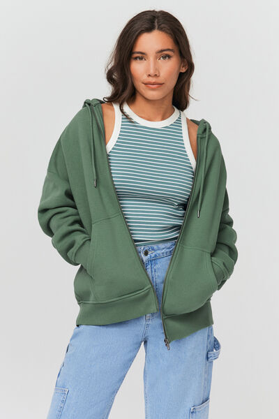 Sweat oversize zipp&eacute;