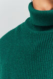 Pull col roulé à côtes