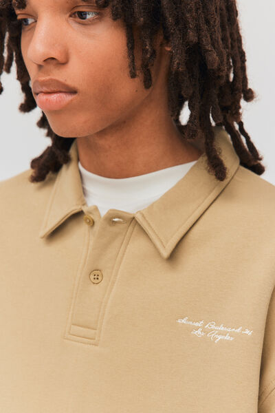Sweatshirt avec col polo