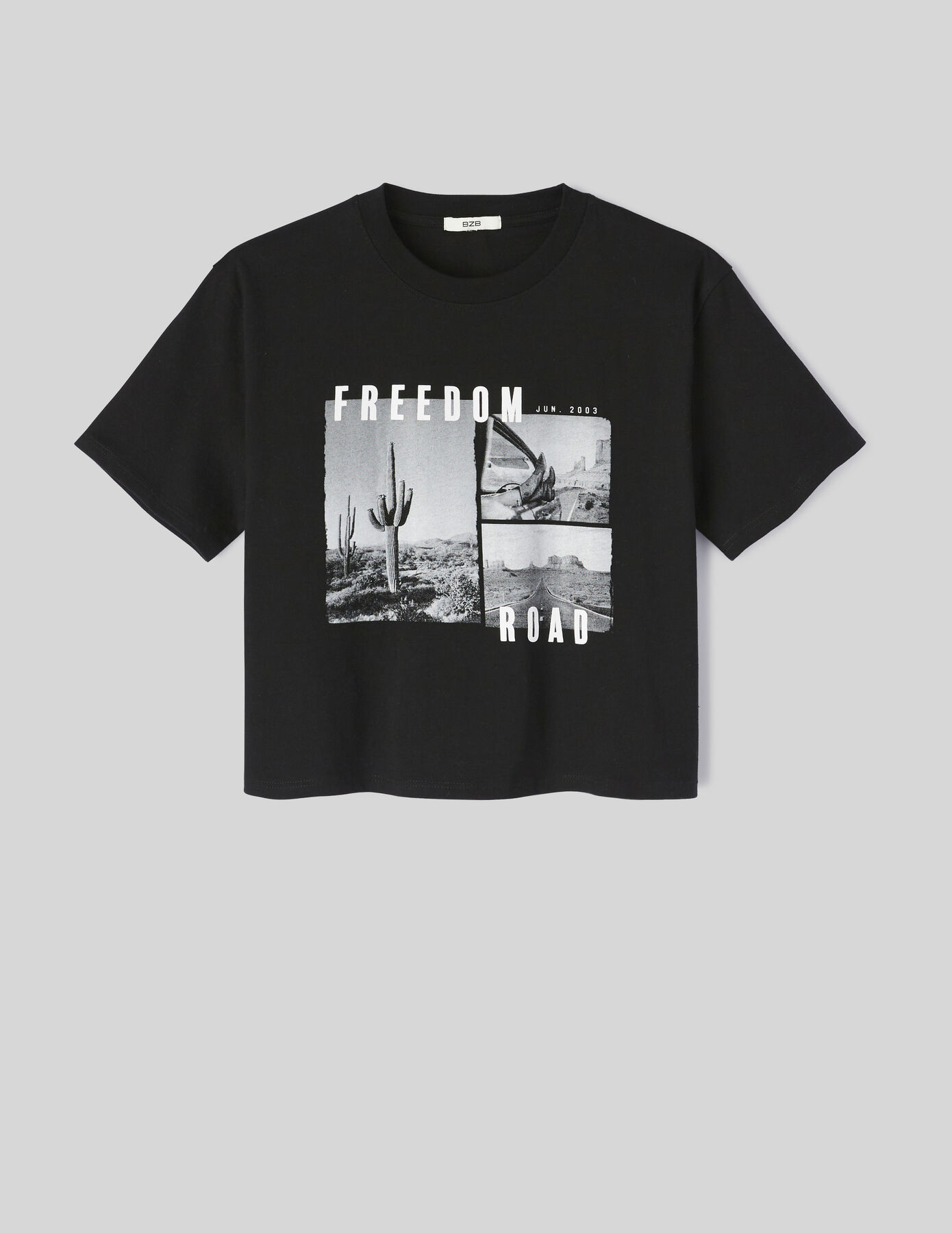 T-shirt cropped photoprint