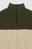 Sweat polaire col montant zippé