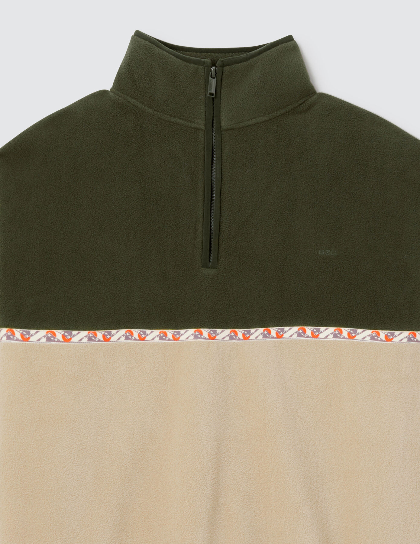 Sweat polaire col montant zippé