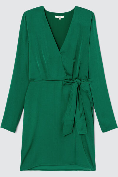 Robe satin portefeuille