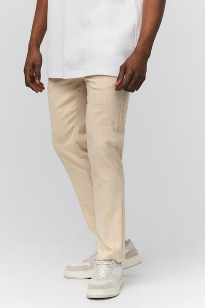 Pantalon city à carreaux