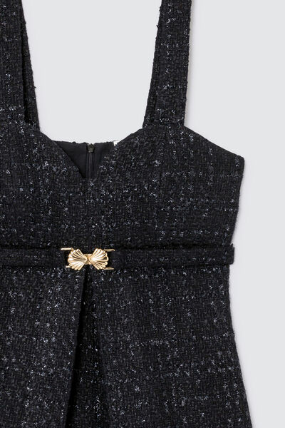 Robe chasuble en tweed
