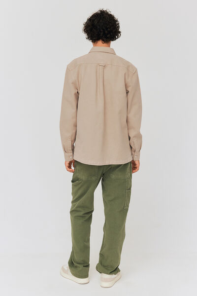 Surchemise twill de couleur