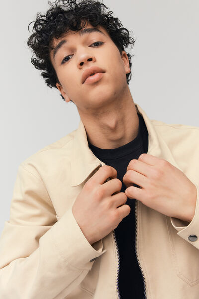 Veste zippée unie