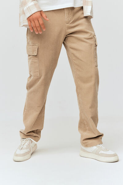 Pantalon cargo velours