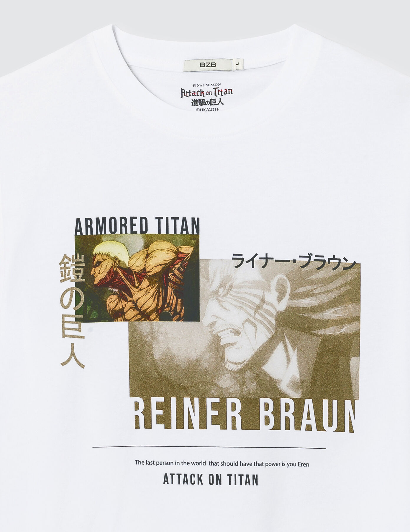 T-shirt collab "Attaque Des Titans"