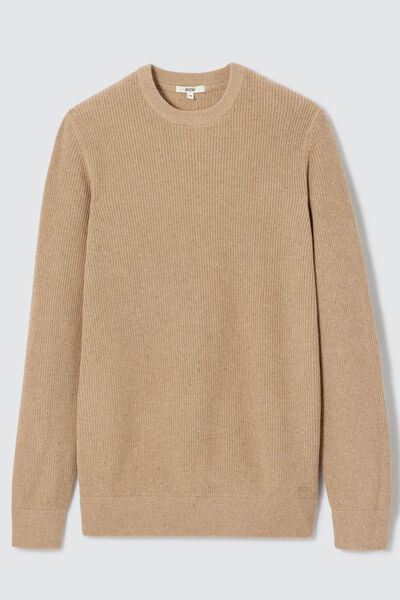 Pull côtelé coton neps