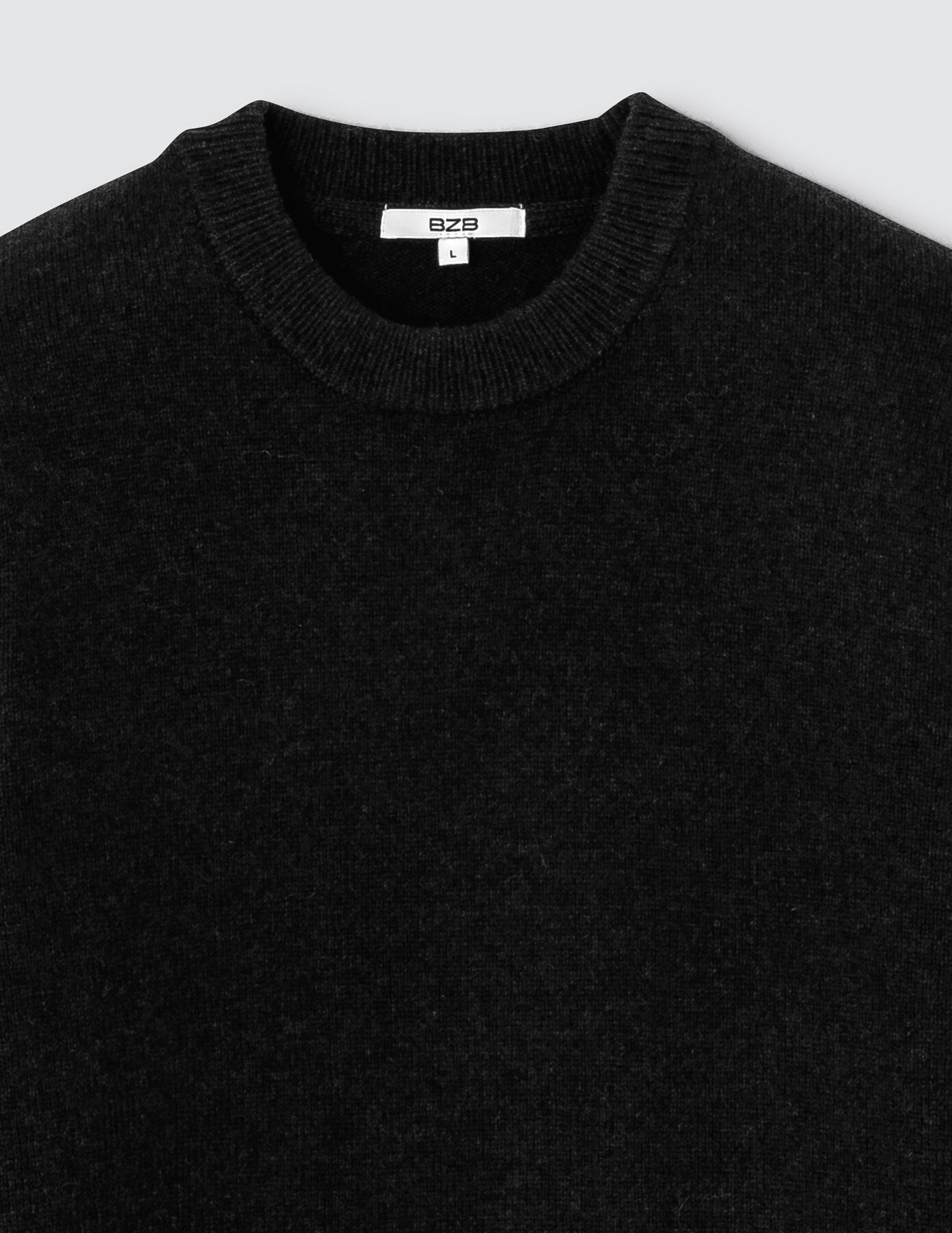 Pull col rond en laine