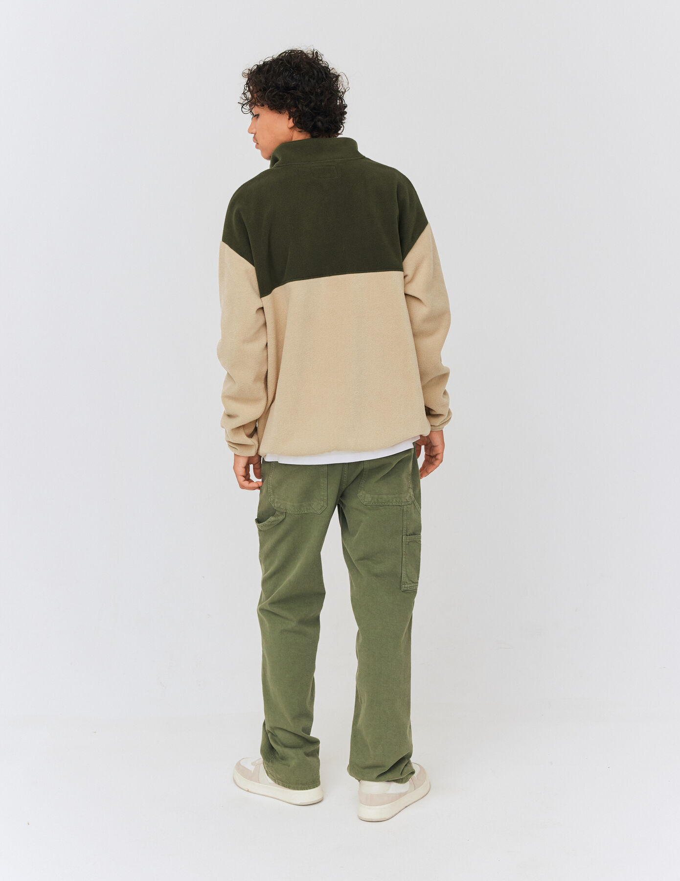 Sweat polaire col montant zippé